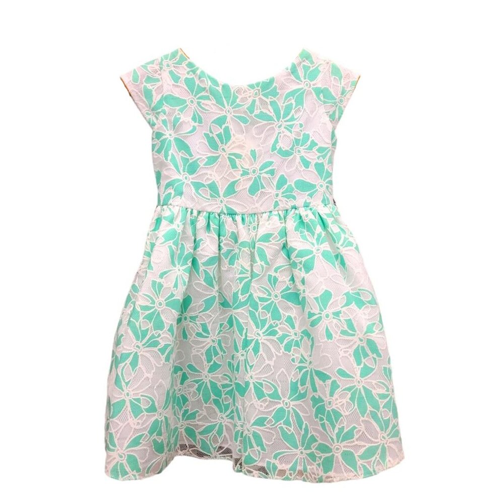 Green Flowers Dress - NWT